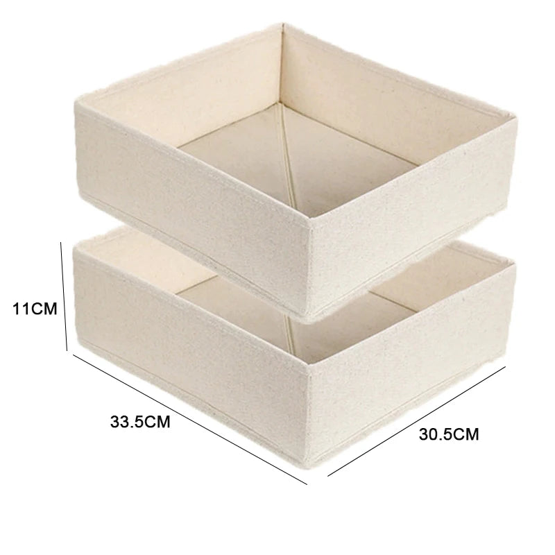 Foldable Drawer Organizers Oxford Underwear Storage Box Bra Socks Wardrobe Storage Containers Closet Jeans Storage Organizer