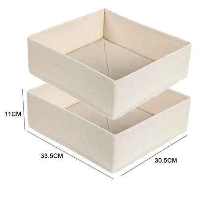 Foldable Drawer Organizers Oxford Underwear Storage Box Bra Socks Wardrobe Storage Containers Closet Jeans Storage Organizer