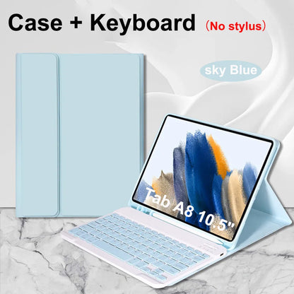 Case for Samsung Galaxy Tab A8 10.5 Inch,Wireless Bluetooth keyboard cover for Tab A8 10.5 Inch,Samsung Smart Stand Cover