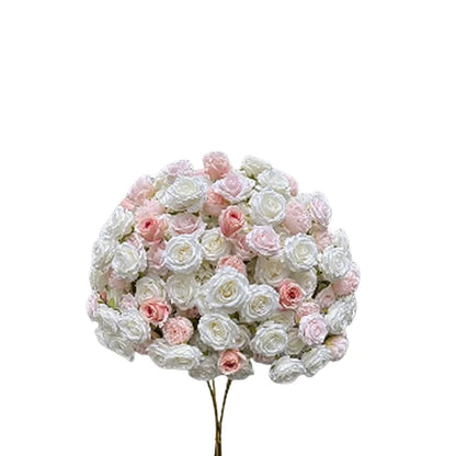 70/60/30cm White Rose Green Plants Leaf Artificial Flower Ball Wedding Table Centerpiece Decor Marriage Banquet Road Lead Floral