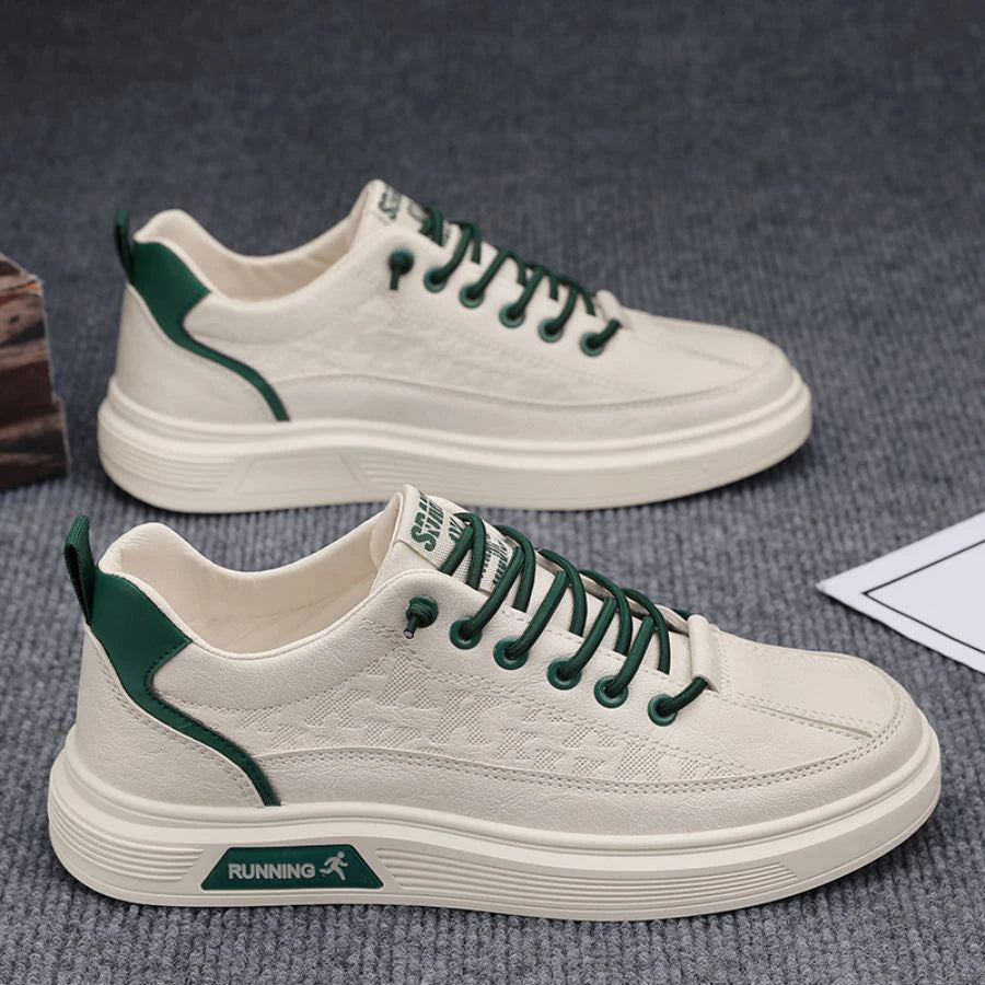 Men's Fashionable Solid Color Low-Top Shoes, Comfortable, Non-Slip, Durable Casual Sneakers, Suitable for Men's Outdoor Activities
