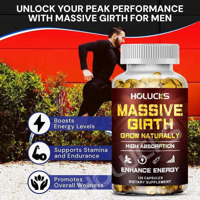 Advanced Men's Health Supplement, with Ashwagandha & Maca Root, Support Male Vitality, Enhanced Stamina, Stress, Performance