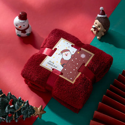 Christmas Face Towel, , Souvenir, Creative Gift Towel, Soft and Highly Absorbent Pure Cotton Material, Perfect for  Bathroom