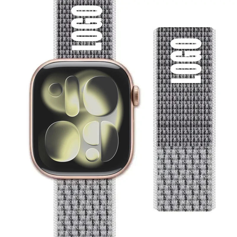 Nylon Loop for Apple Watch Band S11 46mm 40mm 44mm 45mm 42mm 41mm 49mm Smart Belt Bracelet for IWatch 11/10/9/8/7/6/SE/5/4 Strap