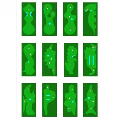 Golf Putting Greens Thickened Practice Mat Indoor Use Artificial Greens Putting Drills Large Golf Practice Mat Golf Simulators