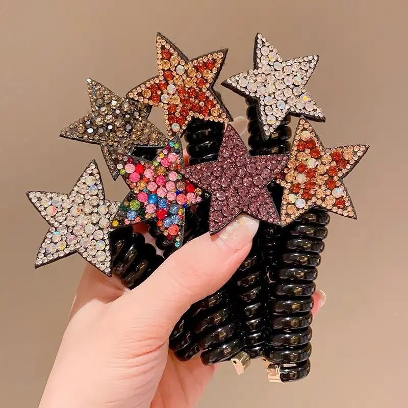 rope adult telephone cable ring Rabbit Cute Hair Ring Large Frosted Adult Hair Tie  head ring Children's telephone hephone Cable