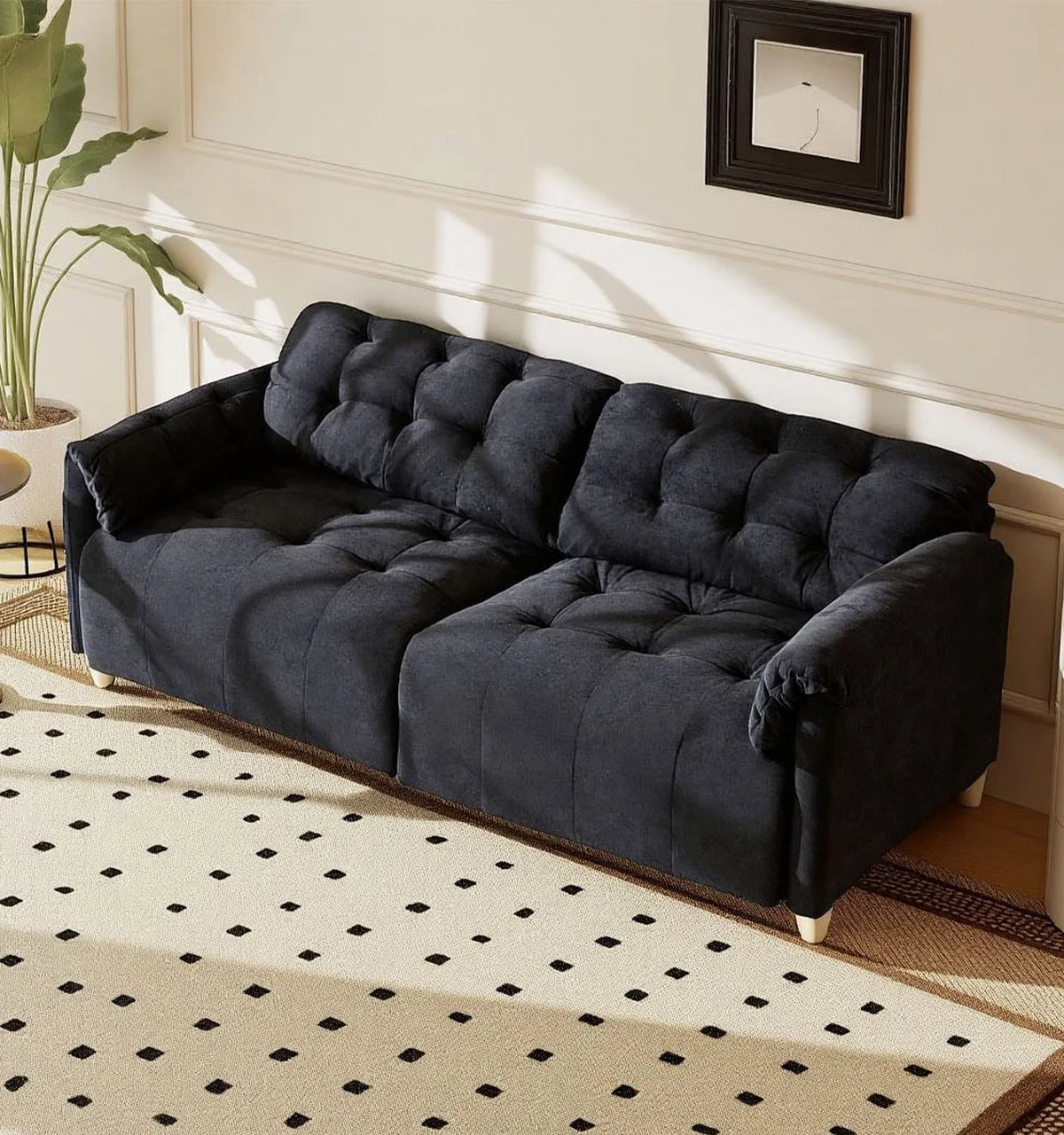 Double Storage Sofa With Hidden Storage Design Suitable for Small-Sized Living Rooms Bedrooms Apartments Studio Apartments Dormitories