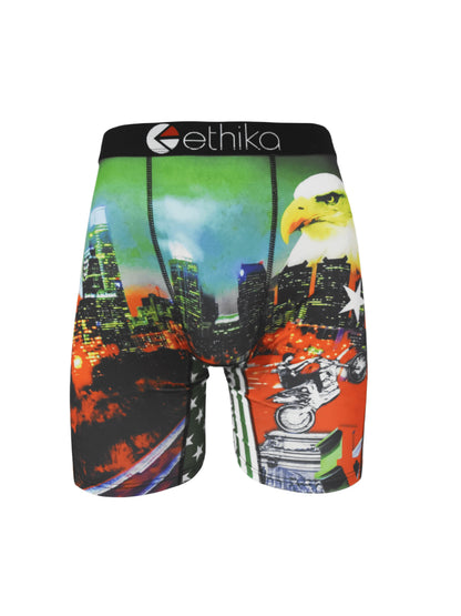 Men's Boxer Briefs Polyester Elastic Breathable Anti-Bacterial Underwear S-XXXL 1pc U-Convex Design Mid Waist Comfort for Men