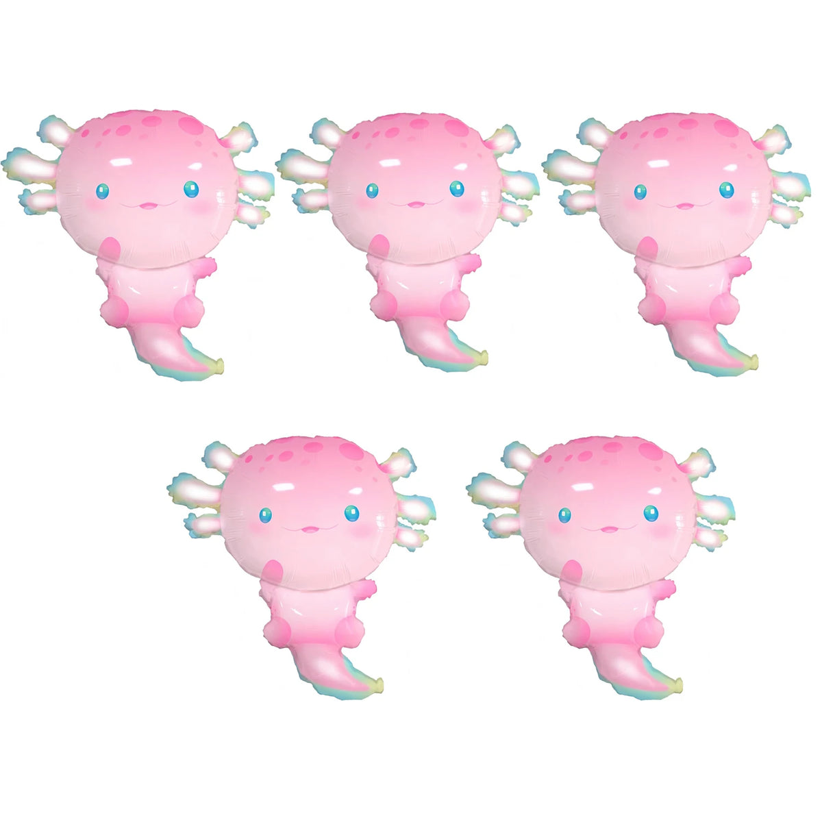 Axolotl  Foil Balloons Cute  Axolotl  Balloons For Summer Beach Pool Axolotl  Party Decoration