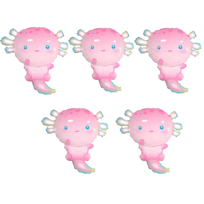 Axolotl  Foil Balloons Cute  Axolotl  Balloons For Summer Beach Pool Axolotl  Party Decoration