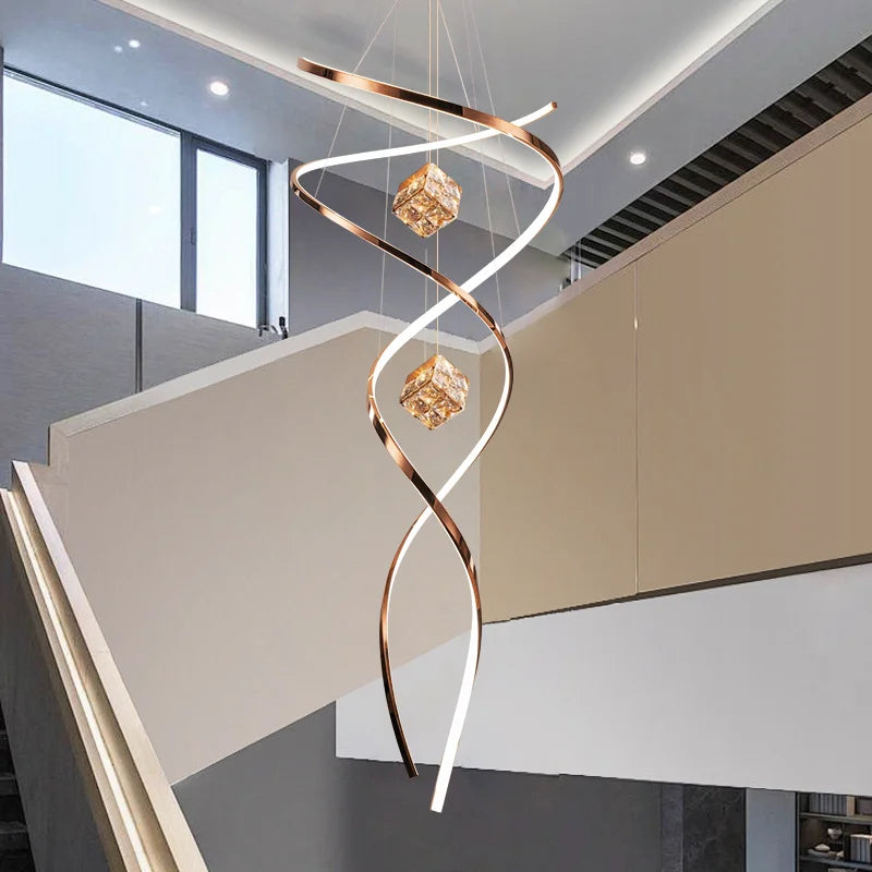 Home Decoration - Hall Chandelier - Staircase Chandelier - Indoor Lighting Fixtures - Ceiling Lights - Exquisite Indoor Lighting