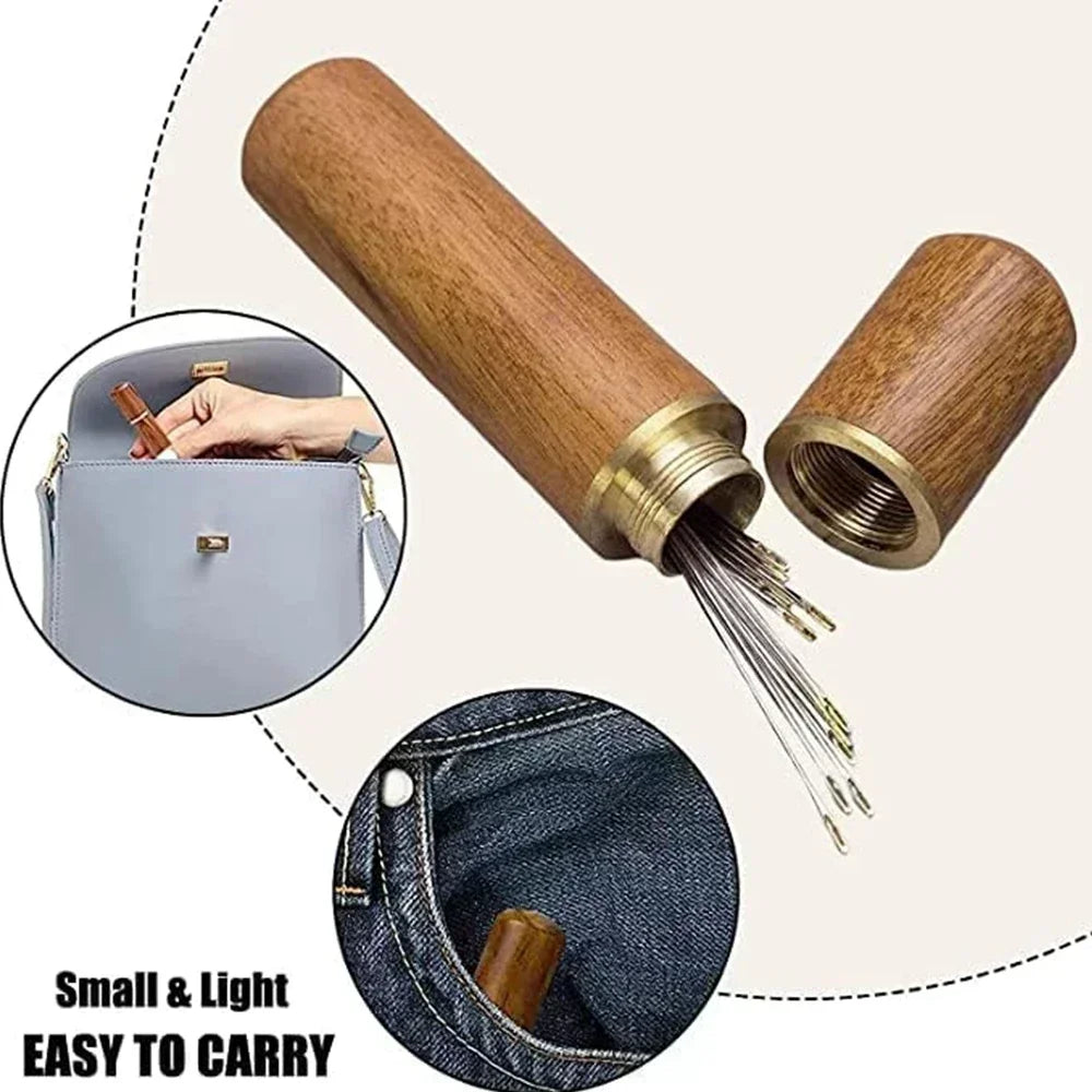 36/12PCS Blind Needle Elderly Needle-side Big Hole Hand Stainless Steel Sewing Needless Threading Household DIY Sewing Needles