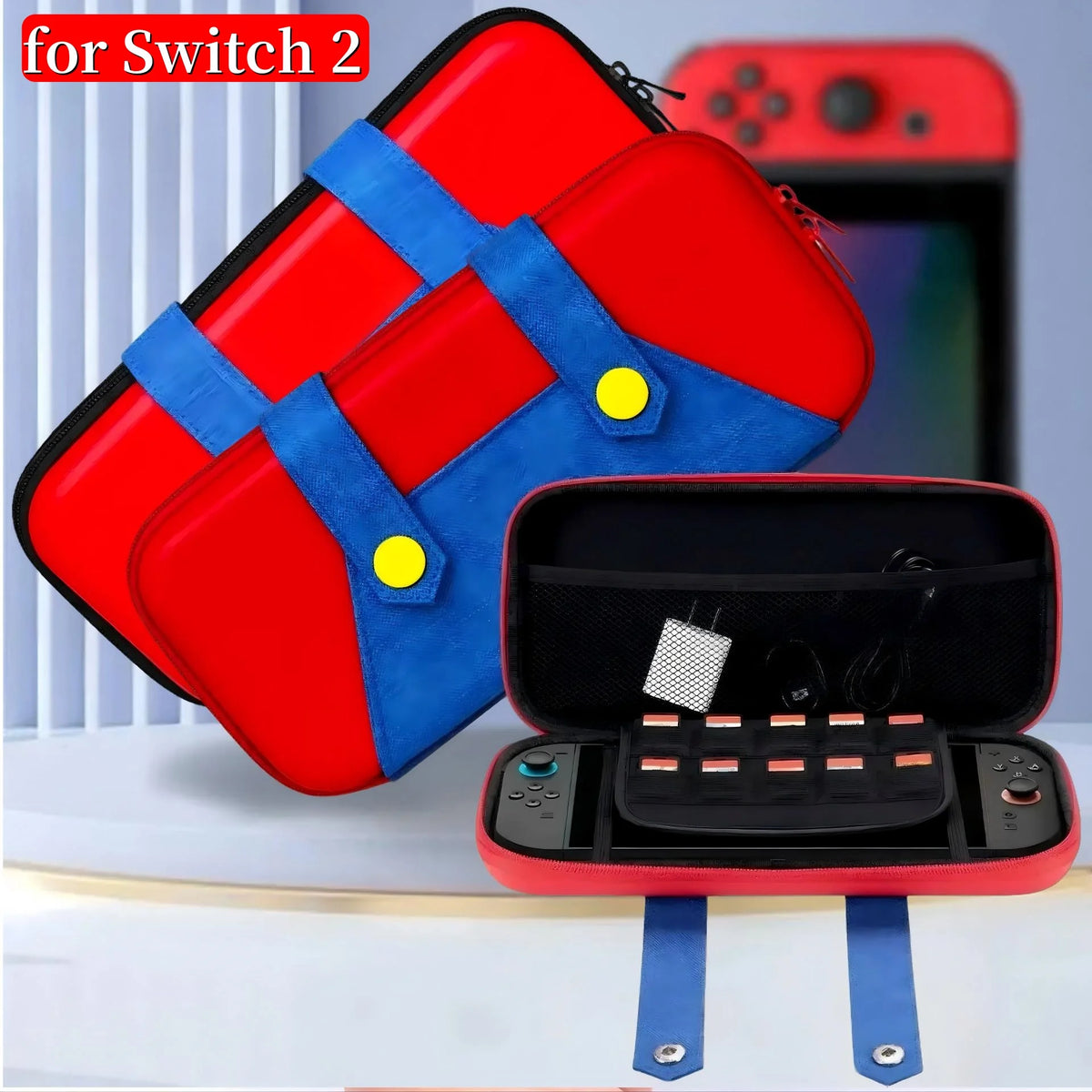 Switch 2 OLED Console Pro Controller Travel Storage Bag Case Switch 2 Portable Protective Case For Switch 2 Accessories