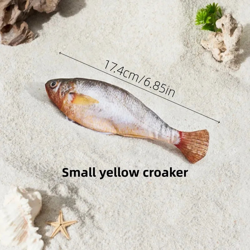 Petgravity 3PCS Electric Fish Pet Cat Toys Catnip Simulation Fish Swing Kitten Dance Fish Toy Funny Cats Playing Supplies USB Charging