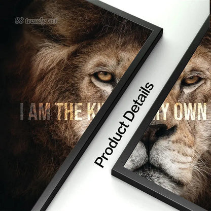 Animals Motivational Posters Eagle Wolf Lion Tiger Motivation Art Canvas Paitning Success Mindset Inspirational Wall Art Decor