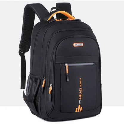 Unisex Large Capacity Backpack, Business Travel Laptop Bag, Multi-Compartment Design, Adjustable Straps, Ideal for Work Leisure