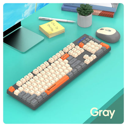 Shipadoo Gaming Wireless Keyboard and Mouse Combo Set,Computer Wireless Laptop Desktop Office PC Accessories Free Wireless Mouse