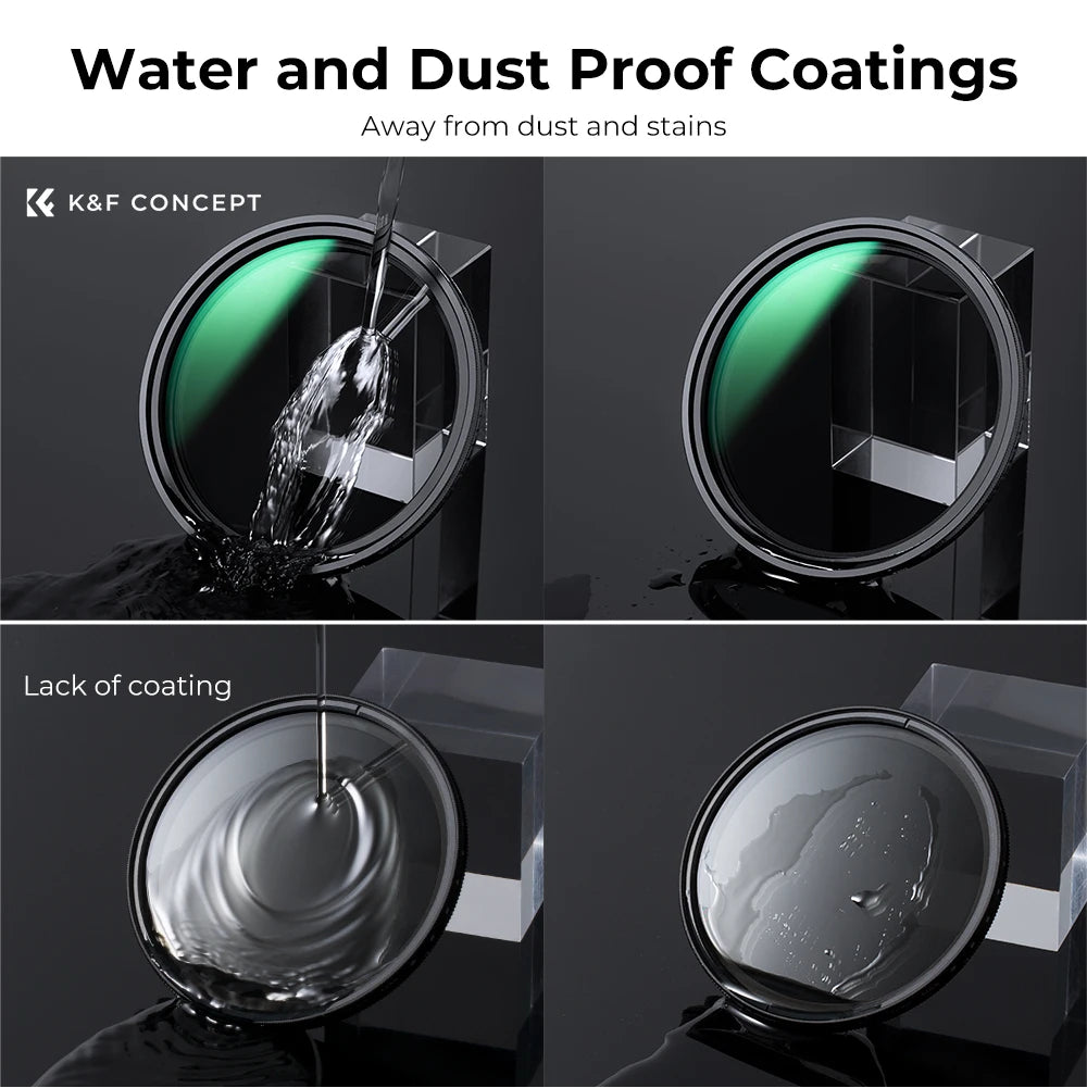 K&F CONCEPT Magnetic Variable ND Lens Filter 49mm-82mm ND8-ND128 Adjustable Neutral Density Filter with 28 Multi-Layer Coatings