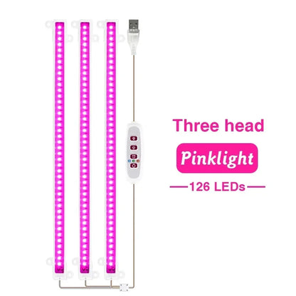 LED Grow Light 5V USB Plug Full Spectrum Led Bar Lamp for Plants High Luminous Efficiency 30cm for Grow Tent Greenhouses Flowers