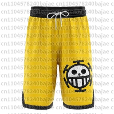 Adult and Child Luffy One-Piece Surfing Shorts, Summer Anime