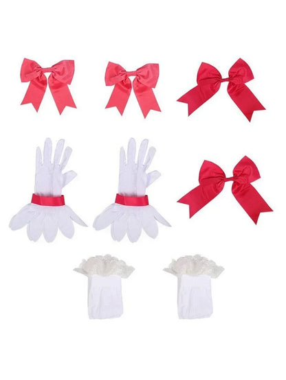 Kaname Madoka Cosplay Costume Wig Anime Puella Magi Madoka Magica Pink Ball Dress Halloween Party Uniform Outfit for Women Girl