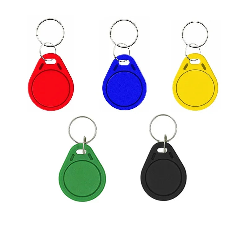 5YOA 5/10pcs RFID 13.56mhz Smart Chip Keychain Ic Rewritable Label Waterproof Copy Card Badge Uid Token Tag Clone Duplicator