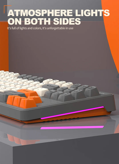 Wired Keyboard and Mouse Set，19-Key Rollover，Office/Gaming Compatible with Desktops and Laptops