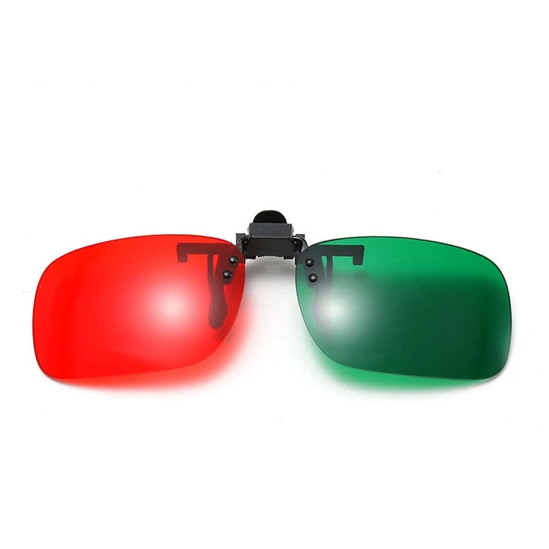 Red Green Blue 3D Glasses Clip Foldable Prescription Glasses for 3D Movies Gaming TV Strabismus Correction Amblyopia Training