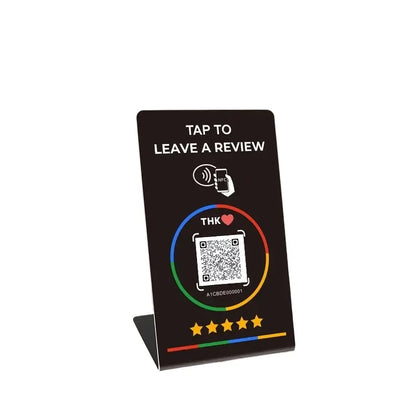 NFC 215 Programmable for Google Review Card NFC Station Table 13.56Mhz QR code can be independently set to link Standing Card