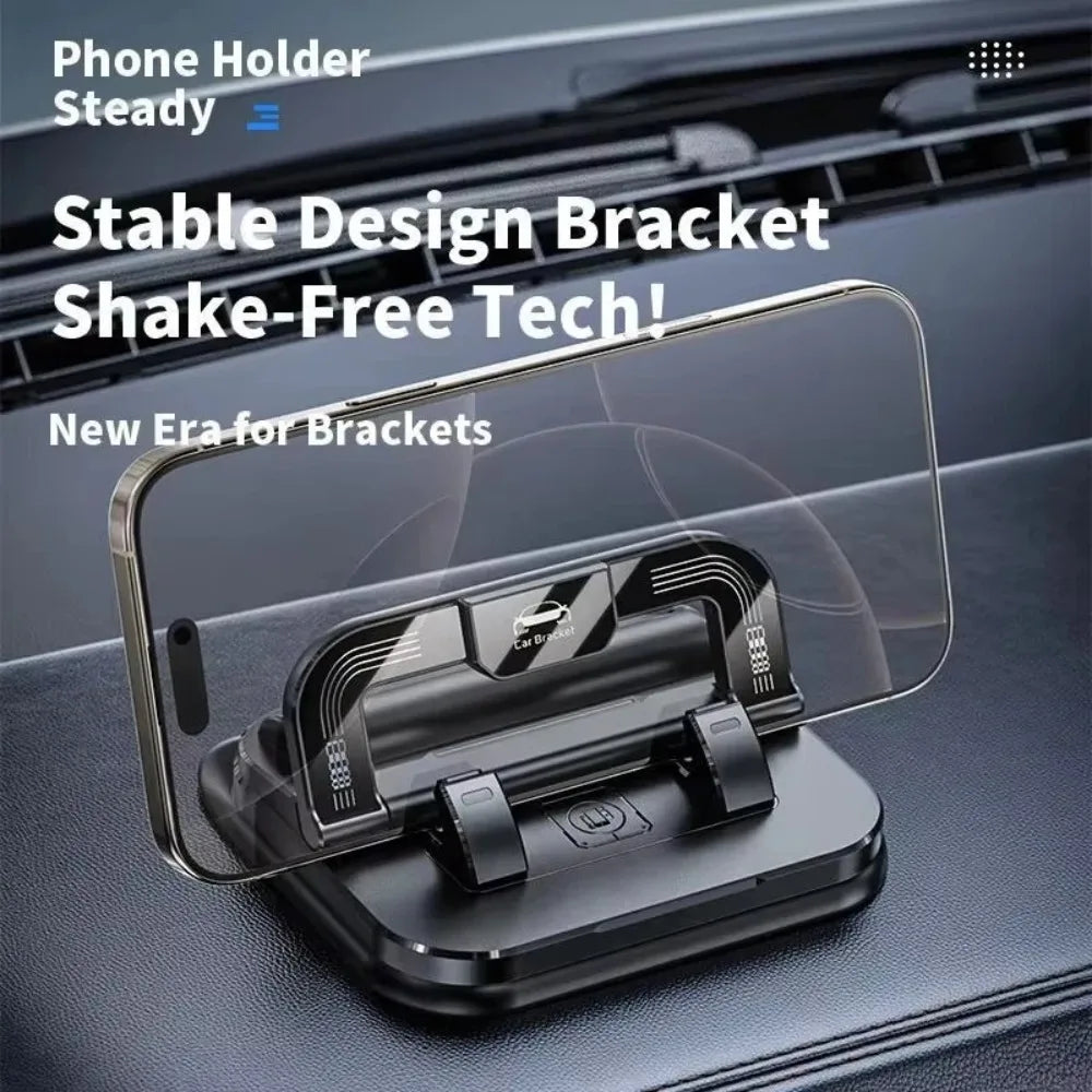 360° Rotatable Universal Car Phone Holder with Number Plate Dashboard Mount Easy Install Vehicle Mobile Phone Holder