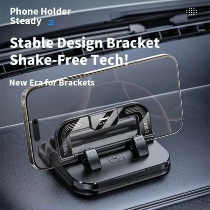 360° Rotatable Universal Car Phone Holder with Number Plate Dashboard Mount Easy Install Vehicle Mobile Phone Holder