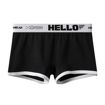 3pcs Set Womens Cotton Boyshorts 45-80kg Boxer Shorts Comfortable Underwear for Women Girl Student Breathable Soft Sexy Panties