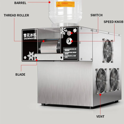 Mini Snow Ice Maker Shaver Machine Europe Snowflake Ice Machine Korea Bingsu Machine Snowflake Ice Shaving Machine 220/110V