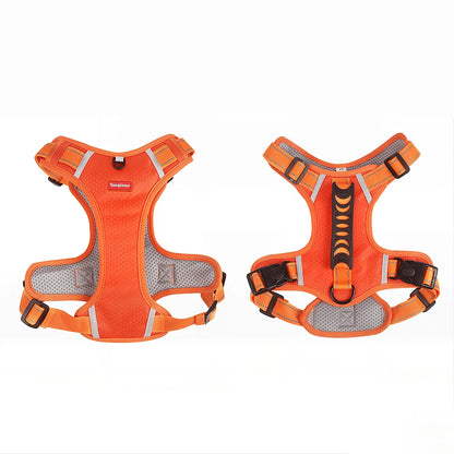 Tactical Dog Harness No Pull Reflective Pet Vest Adjustable Breathable Mesh Dog Chest Strap with Handle for Small Large Dogs Cat