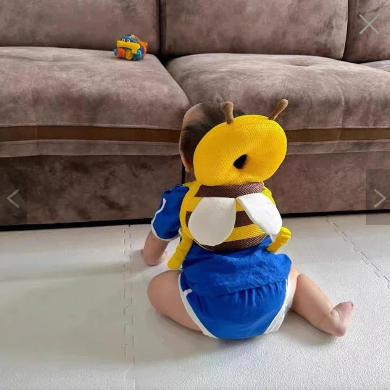 20x30cm Learn Walk Head Protector Cushion Head Back Protector Baby Protect Pillow Anti Fall Backward Cap Carry Cartoon Bee