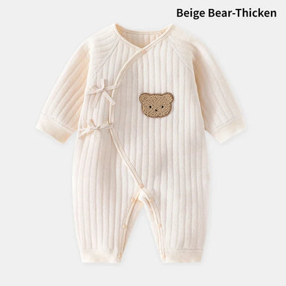 Bear Newborn Baby Clothes New Born Baby Jumpsuit for Boys Girls Cotton Toddler Rompers with Hat Bebe Outfits One-Piece Pajamas