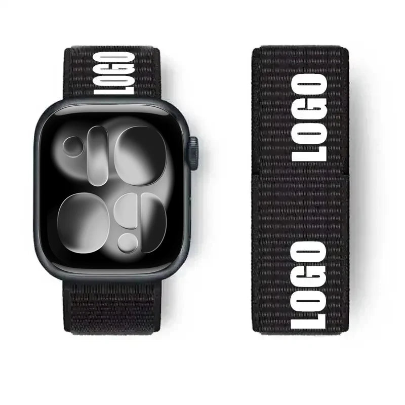 Nylon Loop for Apple Watch Band S11 46mm 40mm 44mm 45mm 42mm 41mm 49mm Smart Belt Bracelet for IWatch 11/10/9/8/7/6/SE/5/4 Strap