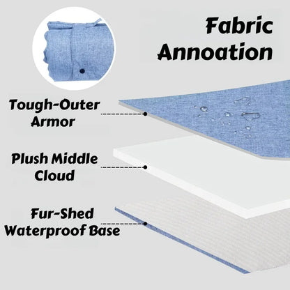 All-Season Portable Pet Bed for Outdoor & Indoor Use: Waterproof
