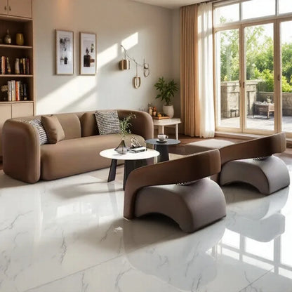 Italian Minimalist Reception Sofa Nordic High-grade Hotel Lobby Beauty Salon Business Negotiation Sofa Office Furniture FYOS