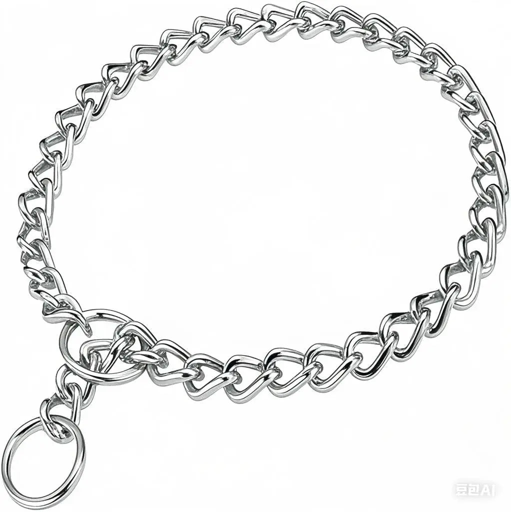 Dog Gold Silver Chain Link Dog Collar Dog Choke Necklace Collar Metal P Slip Chain Training Walking Choker Stylish PET Accessory