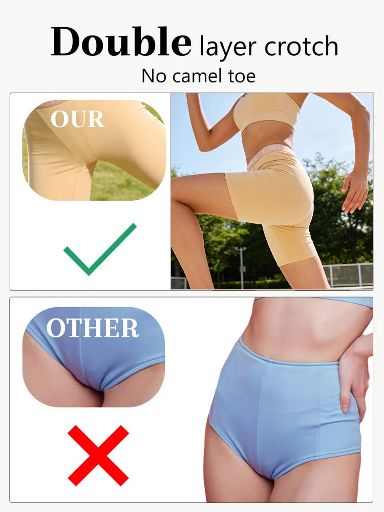 2pcs Women's High Waisted Boxer Briefs Cotton Plus Size Panties Sexy Elastic Waistband Sports Shorts Casual Comfortable Lingerie