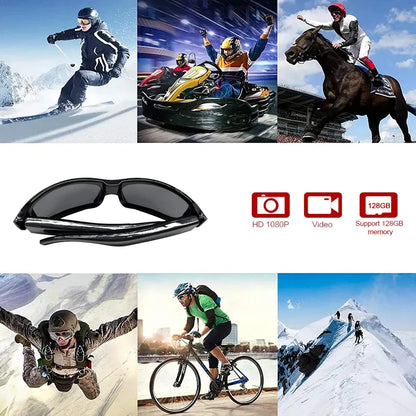 Outdoor Cycling  Glasses Camera HD 1080P Video Take Photo Video Recorder One Button Control Wearable Protable Mini Camera