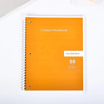 1pc Loose Leaf Business Style Notebook, Removable Horizontal Line 3-Hole Spiral Coil Notebook, Suitable for Meeting Note Taking