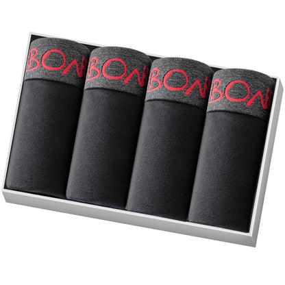 4pcs Man Underwear Cotton Boxer Shorts Sexy Underpants Slip Mens Boxershorts Men's Panties Pack Brand