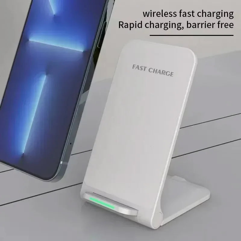 Wireless Charger Station Earphone Phone Fast Charging Charger Holder For iPhone 16 15 14 13 Pro Max Samsung S24 S23 Xiaomi