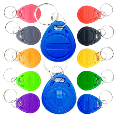 50pcs T5577 Rewritable 125KHz RFID Key Fob EM4305 Copy Writable Rewrite Duplicate RFID Tag Proximity Token Keyfobs Can Copy Card