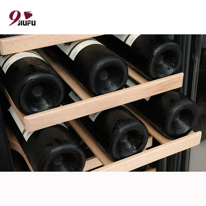 Top Rated Upright Compressor Wine Cooler 31 Bottles Beverage Fridge with CE for Europe Home Bar Kitchen Office Apartment