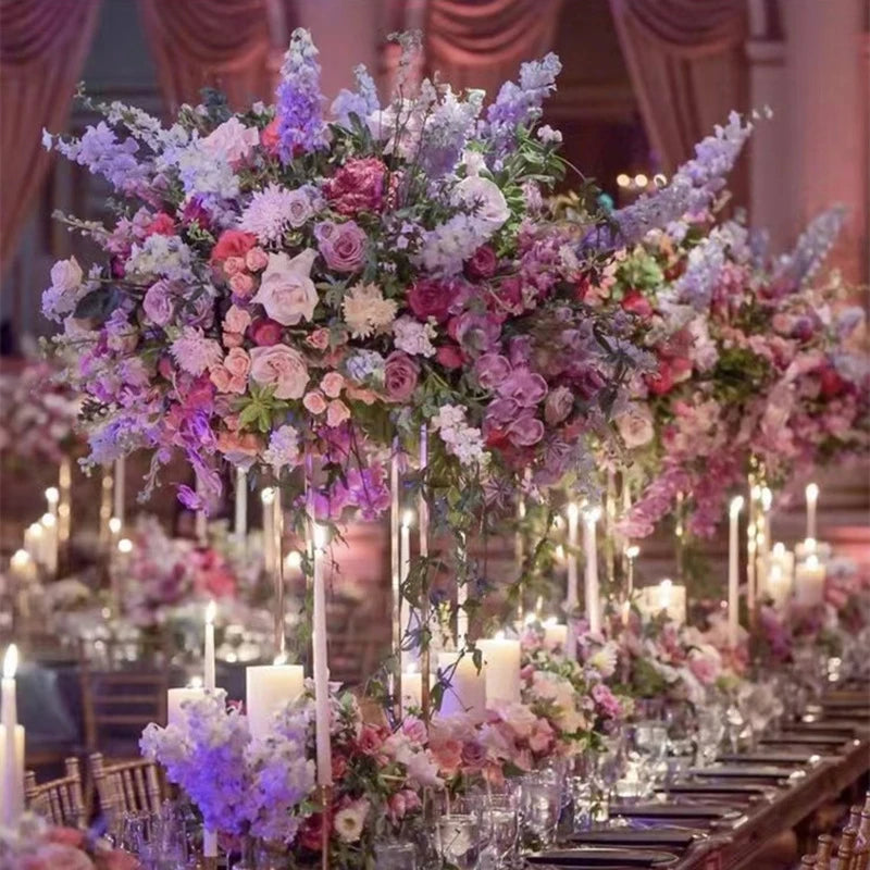 70/60/30cm White Rose Green Plants Leaf Artificial Flower Ball Wedding Table Centerpiece Decor Marriage Banquet Road Lead Floral