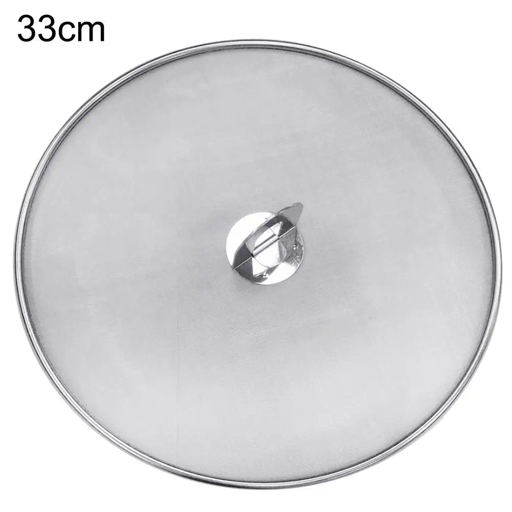 1Pc Kitchen Oil Proofing Lid Filter Foldable Handle Frying Pan Cover Splatter Screen Spill Proof Kitchen Cooking Tools