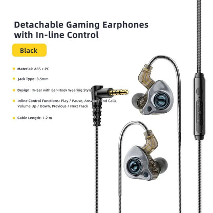 USB C Headphones For Samsung Galaxy S26 S25 Ultra iPhone 17 16 Earphones Wired HiFi Bass Stereo Music Earbuds Gaming  with MIC